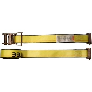 image:imageMytee Products 2 Pack 2 x 12 E Track Ratchet Straps with Spring EFittings 4000 lbs  Yellow Heavy Duty Etrack Ratchet Tie Down Strap for Enclosed Trailers Trucks amp Vans20  Pack