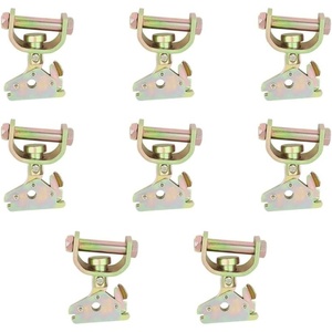 image:imageMytee Products 2 Pack E Track Roller Idler Swivel Fitting  3300 LBS Capacity  Heavy Duty E Track Tiedown Rail Accessories for Enclosed Trailers Flatbeds Pickup Truck Van Car8  Pack