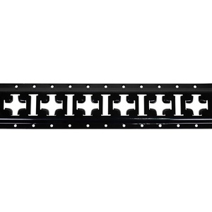image:imageMytee Products 2 ft X Track Tie Down Rail ETrack Rail with Horizontal amp Vertical Slots Black Powder Coated Finish 12 Gauge Steel  Allows use of ETrack Straps in Horizontal or Vertical AlignmentBlack Powder Coated