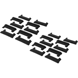 image:imageMytee Products 20 Pack ETrack Rail End Caps for Horizontal E Track  Black Plastic End Protector Cap for Horizontal E Track TieDown Rails in EnclosedUtility Trailers Cargo Vans Pickup Trucks20  Pack