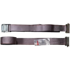 image:imageMytee Products 2x16 Logistic ETrack Cam Buckle Straps with Spring EFittings  2500 lbs Breaking Strength  Cam Buckle Cargo Load Straps for Enclosed Semi Trailers Box Trucks2 x 16