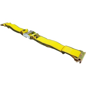 image:imageMytee Products 2x16 Logistic ETrack Cam Buckle Straps with Spring EFittings  2500 lbs Breaking Strength  Cam Buckle Cargo Load Straps for Enclosed Semi Trailers Box Trucks2 x 12