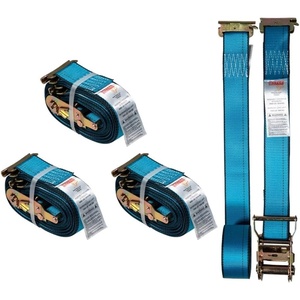 image:imageMytee Products 4 Pack 2 x 20 E Track Straps wSpring EFittings  Blue Ratchet Etrack Straps wHeavy Duty 4000 lbs Breaking Strength for Enclosed Trailers Trucks amp Vans