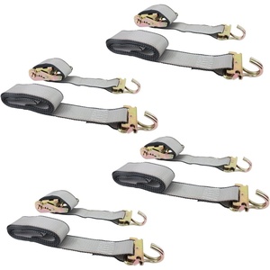 image:imageMytee Products 8 Pack 2 x 12 E Track Ratchet Straps with J Hook amp Spring EFittings 3000 lbs  Grey Heavy Duty Etrack Ratchet Tie Down Strap for Enclosed Trailers Trucks amp Vans4  Pack