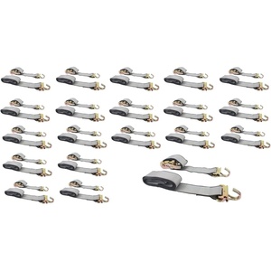 image:imageMytee Products 8 Pack 2 x 12 E Track Ratchet Straps with J Hook amp Spring EFittings 3000 lbs  Grey Heavy Duty Etrack Ratchet Tie Down Strap for Enclosed Trailers Trucks amp Vans20  Pack