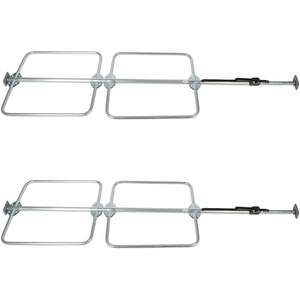 image:imageMytee Products BoltOn Hoop Sets for Cargo Load Lock Bar 1 Round Dia  Hoop Sets for Enclosed Trailers Cargo Vans Reefers2  Pack