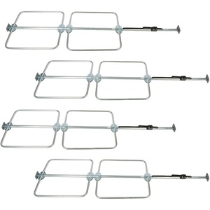 image:imageMytee Products BoltOn Hoop Sets for Cargo Load Lock Bar 1 Round Dia  Hoop Sets for Enclosed Trailers Cargo Vans Reefers4  Pack