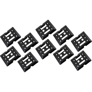 image:imageMytee Products ETrack Tie Down Mini Trailer Plates 6 x 5 2 Etrack amp 2 F Track Slots Heavy Duty Black Steel Bolton Etracks Cargo TieDowns for Trucks Vans Trailers Boats 4 Pack10  Pack