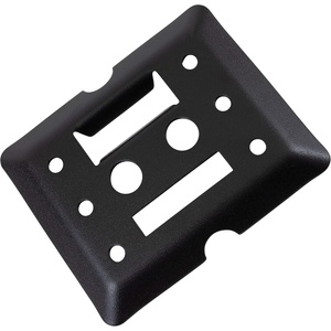 image:imageMytee Products ETrack Tie Down Mini Trailer Plates 6 x 5 2 Etrack amp 2 F Track Slots Heavy Duty Black Steel Bolton Etracks Cargo TieDowns for Trucks Vans Trailers Boats 4 Pack1  Pack