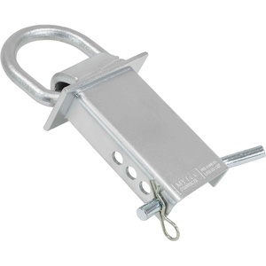 image:imageMytee Products Heavy Duty Adjustable Trailer Stake Pocket D Ring Zinc Coated w 12 Hitch Pin Load limit 5400 lbsamp 4 Adjustable Hole Stake Pocket DRing Tie Down Utility for Flatbed Trucks amp TrailerSilver