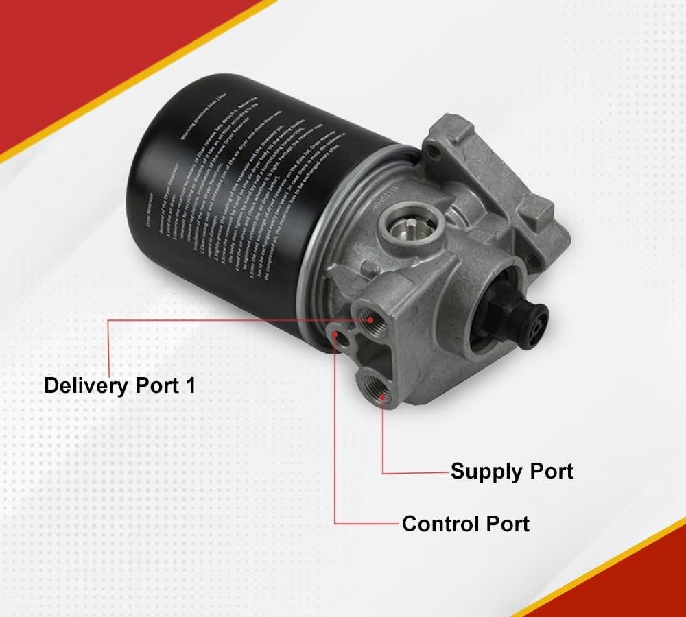 image:imageMytee Products 2  Pack 1107x562 Air Dryer System Purge Type 12V  90W Replaces Bendix 800887 065691 109872 800887BXW Haldex 109991X Meritor R955109991 R9558008872  Pack