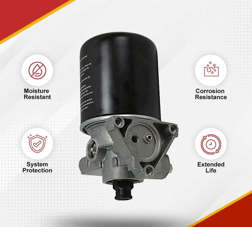 image:imageMytee Products 2  Pack 1107x562 Air Dryer System Purge Type 12V  90W Replaces Bendix 800887 065691 109872 800887BXW Haldex 109991X Meritor R955109991 R9558008872  Pack