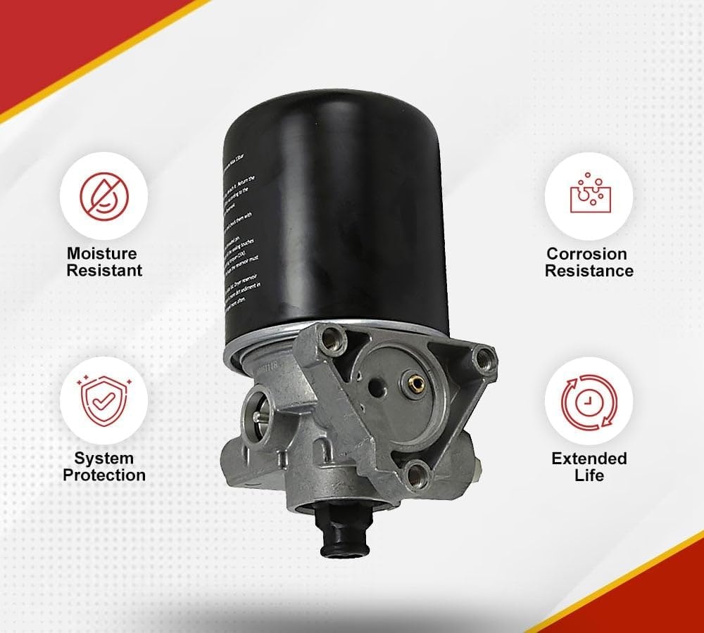 image:imageMytee Products 2  Pack 1107x562 Air Dryer System Purge Type 12V  90W Replaces Bendix 800887 065691 109872 800887BXW Haldex 109991X Meritor R955109991 R9558008871  Pack