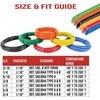 image:imageMytee Products 14 OD x 50 Red SAE J844 Nylon Air Brake Tubing DOT Approved  Pneumatic Nylon Line Hose for Brake System