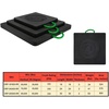 image:imageMytee Products 18x18x2 Heavy Duty Outrigger Pad for RV with Recessed Radius  Black Stabilizing Jack Landing Pad for Crane Wrecker Tow Truck RVs1  Pack