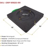 image:imageMytee Products 18x18x2 Heavy Duty Outrigger Pad for RV with Recessed Radius  Black Stabilizing Jack Landing Pad for Crane Wrecker Tow Truck RVs1  Pack