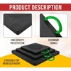 image:imageMytee Products 18x18x2 Heavy Duty Outrigger Pad for RV with Recessed Radius  Black Stabilizing Jack Landing Pad for Crane Wrecker Tow Truck RVs1  Pack
