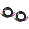 image:imageMytee Products 2 Pack 15 Ft Air Line Hose Assemblies with Flexible Grips amp 12 NPT Fittings  1 pair 2 pcs  Air Line Hose Straight Lead Set for Semi Truck Trailer Tractor2  Pack