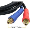 image:imageMytee Products 2 Pack 15 Ft Air Line Hose Assemblies with Flexible Grips amp 12 NPT Fittings  1 pair 2 pcs  Air Line Hose Straight Lead Set for Semi Truck Trailer Tractor1  Pack