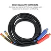 image:imageMytee Products 2 Pack 15 Ft Air Line Hose Assemblies with Flexible Grips amp 12 NPT Fittings  1 pair 2 pcs  Air Line Hose Straight Lead Set for Semi Truck Trailer Tractor2  Pack