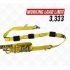 image:imageMytee Products 2 x 10 E Track Tire Straps  Over The Tire Car Hauler Ratchet Wheel Straps with ETrack Fittings  Car Trailer Tie Down Vehicle Auto Tie Down1  Pack