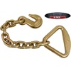 image:imageMytee Products 20 Pack 38 Grab Hook w 18 Chain Anchor 4 Delta Ring Tow Wrecker Hauling Tiedown8  Pack
