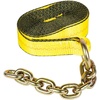 image:imageMytee Products 4 Pack 2 x 8 Recovery Winch Strap with RTJ Cluster Hook  HeavyDuty 3333 lbs WLL Towing Tie Down Strap for Tow Trucks Wreckers amp Flatbed Cargo Securement4  Pack