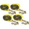 image:imageMytee Products 4 Pack 2 x 8 Recovery Winch Strap with RTJ Cluster Hook  HeavyDuty 3333 lbs WLL Towing Tie Down Strap for Tow Trucks Wreckers amp Flatbed Cargo Securement4  Pack