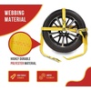 image:imageMytee Products 4 Pack 2 x 8 Recovery Winch Strap with RTJ Cluster Hook  HeavyDuty 3333 lbs WLL Towing Tie Down Strap for Tow Trucks Wreckers amp Flatbed Cargo Securement8  Pack