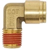 image:imageMytee Products 5 Pack DOT Brass Push to Connect Fitting Elbow  14 Tube OD x 14 NPT Air Brake Line Fittings  90 Degree Male Quick Fitting Connectors  for Nylon Air Line Brake Tube14 Tube x 38 NPT