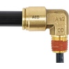 image:imageMytee Products 5 Pack DOT Brass Push to Connect Fitting Elbow  14 Tube OD x 14 NPT Air Brake Line Fittings  90 Degree Male Quick Fitting Connectors  for Nylon Air Line Brake Tube12 Tube x 14 NPT