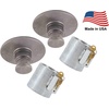 image:imageMytee Products 5th Wheel King Pin Lock Kit Made in USA  Heavy Duty Chrome King Pin Lock with 2 Keys amp A Style King Pin Trailer Hitch Lock Works with RVs Trailers Containers 2  Pack