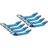 image:imageMytee Products 8 Pack 2 x 16 Replacement Dog Bone Short Strap  HeavyDuty 2 Inch Car Tie Down Short Strap with Sewn Eye LoopBlue