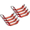 image:imageMytee Products 8 Pack 2 x 16 Replacement Dog Bone Short Strap  HeavyDuty 2 Inch Car Tie Down Short Strap with Sewn Eye LoopRed