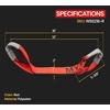image:imageMytee Products 8 Pack 2 x 16 Replacement Dog Bone Short Strap  HeavyDuty 2 Inch Car Tie Down Short Strap with Sewn Eye LoopRed