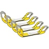 image:imageMytee Products 8 Pack 2 x 16 Replacement Dog Bone Short Strap  HeavyDuty 2 Inch Car Tie Down Short Strap with Sewn Eye LoopYellow