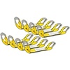 image:imageMytee Products 8 Pack 2 x 16 Replacement Dog Bone Short Strap  HeavyDuty 2 Inch Car Tie Down Short Strap with Sewn Eye LoopYellow