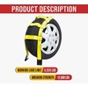 image:imageMytee Products 8 Pack Tow Dolly Basket Straps with Flat Hook for 1419 Tires  12000 lbs Breaking Strength  Heavy Duty Wheel Net Auto Car Dolly Tie Down Straps for Universal Vehicle Towing2  Pack