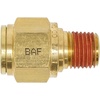 image:imageMytee Products DOT Brass Push to Connect Fitting Air Brake Connector  Male Straight 12 Tube OD x 14 NPT 5 Pack12 Tube x 14 NPT