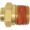 image:imageMytee Products DOT Brass Push to Connect Fitting Air Brake Connector  Male Straight 12 Tube OD x 14 NPT 5 Pack12 Tube x 38 NPT