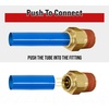 image:imageMytee Products DOT Brass Push to Connect Fitting Air Brake Connector  Male Straight 12 Tube OD x 14 NPT 5 Pack14 Tube x 14 NPT
