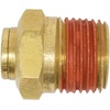 image:imageMytee Products DOT Brass Push to Connect Fitting Air Brake Connector  Male Straight 12 Tube OD x 14 NPT 5 Pack38 Tube x 12 NPT