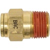 image:imageMytee Products DOT Brass Push to Connect Fitting Air Brake Connector  Male Straight 12 Tube OD x 14 NPT 5 Pack38 Tube x 38 NPT