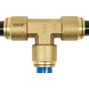 image:imageMytee Products DOT Brass Push to Connect Fitting Union Tee Air Brake Tube Fitting 12 Tube OD 5 Pack12 Tube Tee