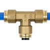 image:imageMytee Products DOT Brass Push to Connect Fitting Union Tee Air Brake Tube Fitting 12 Tube OD 5 Pack38 Tube Tee