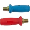 image:imageMytee Products Gladhand Handle Grips Durable Poly Glad Hand Extension Handle Set Red Blue for Truck and Trailers Easier CouplelingGladhands w Extensions  2 Sets