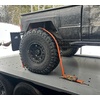 image:imageMytee Products Over The Tire Ratchet Strap wSwivel J Hooks amp Rubber Pads2 x 9 Orange