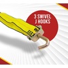 image:imageMytee Products Over The Tire Ratchet Strap wSwivel J Hooks amp Rubber Pads2 x 9 w Swivel J Hooks w Rubber Block