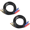 image:imageMytee Products 2 Pack 15 Ft Air Line Hose Assemblies with Flexible Grips amp 12 NPT Fittings  1 pair 2 pcs  Air Line Hose Straight Lead Set for Semi Truck Trailer Tractor2  Pack