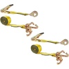 image:imageMytee Products 2 x 8 HeavyDuty Ratchet Strap with RTJ Cluster amp Snap Hooks  3333lbs WLL Car Hauler Tow TieDown for Trucks amp Trailers2  Pack